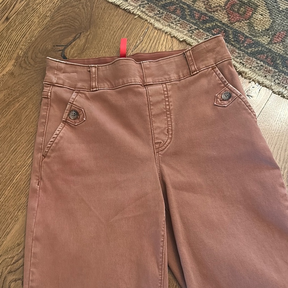 SPANX Cropped Twill Wide Leg